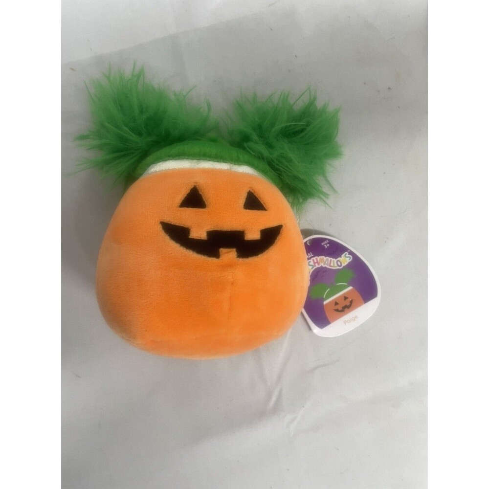 Squishmallow Halloween 4.5” Paige Pumpkin Squish Doo Plush  BNWT Free Ship
